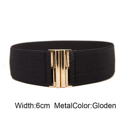 Elastne lai vöö naiste vöörihm kleidi jaoks Moodne veniv seelik Aksessuaarid Lai korsett vöörihm metallist pannal