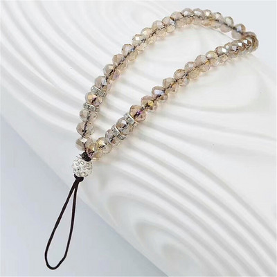 Madingi karoliukais papuošti mobiliojo telefono grandinėlės telefono dėklas, mobilusis dirželis, krištolo karoliukai, grandinėlė, pakabinama virve, raktų pakabukas, maišelio pakabukas