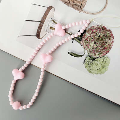 1-osaline Korea moetelefoni kaelapael Lihtne ühevärviline lühike telefonirihm Armas südamestiilis telefoni ripatstelefoni tarvikud