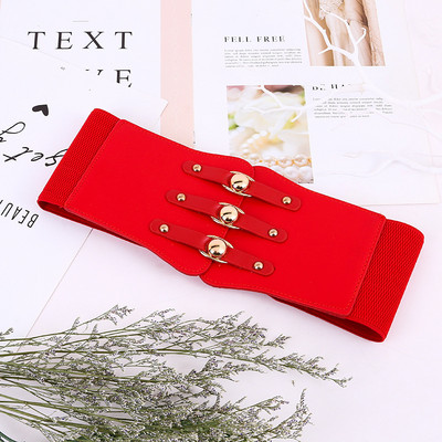 Fashion Gothic ελαστικές ζώνες για γυναίκα Σέξι μαύρη Pu δερμάτινη φαρδιά ζώνη κορσέ Γυναικεία Cinturones Para Mujer Heart Cummerbunds