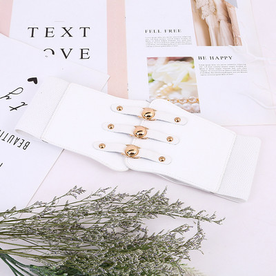 Fashion Gothic ελαστικές ζώνες για γυναίκα Σέξι μαύρη Pu δερμάτινη φαρδιά ζώνη κορσέ Γυναικεία Cinturones Para Mujer Heart Cummerbunds