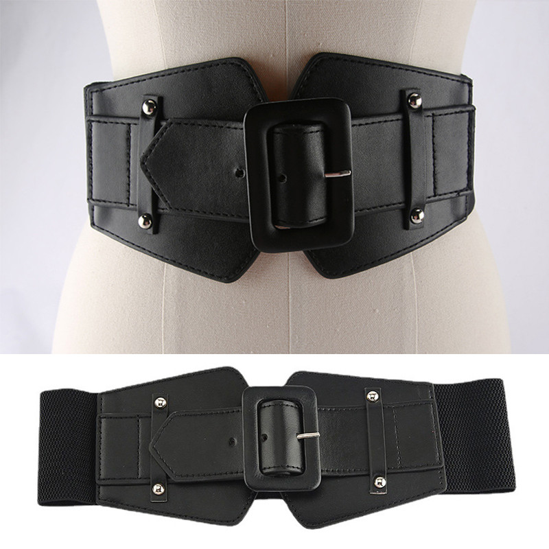 Kvaliteetne lai elastne korsetivöö naiste kleit, veniv Cummerbunds naiste kunstnahast vöö tihend ühevärviline vöörihm