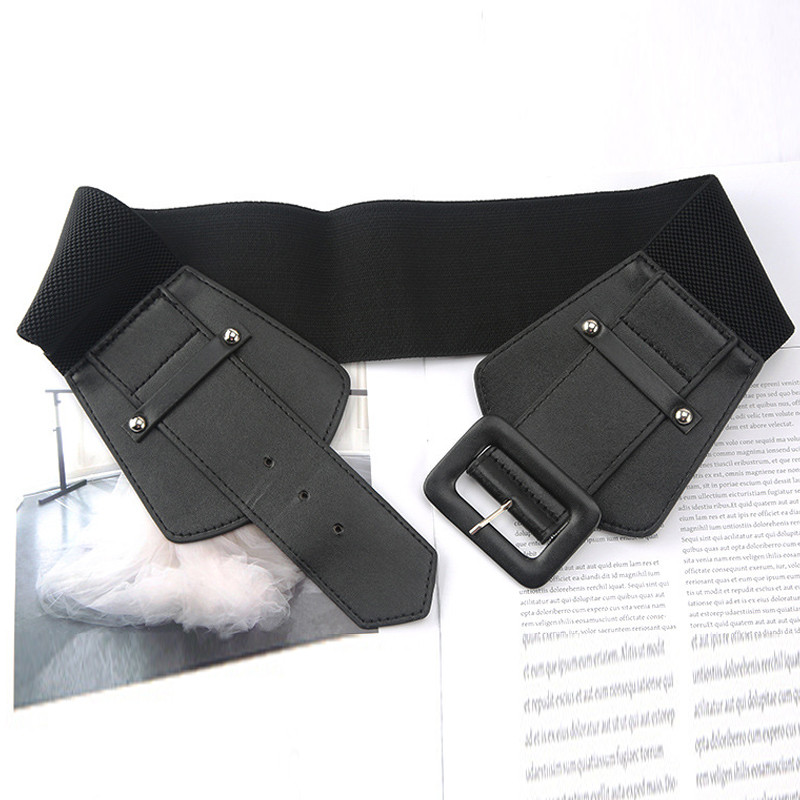 Kvaliteetne lai elastne korsetivöö naiste kleit, veniv Cummerbunds naiste kunstnahast vöö tihend ühevärviline vöörihm