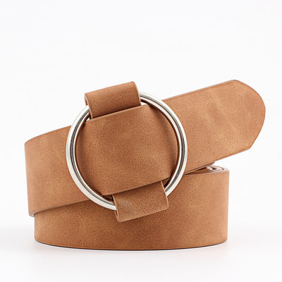 ZLY Fashion PU Υλικό Ζώνη Γυναικεία Ανδρικά Rain Μεταλλική αγκράφα με συμπαγή παγωμένη υφή Ζώνη πολυτελείας τάσης στη μέση
