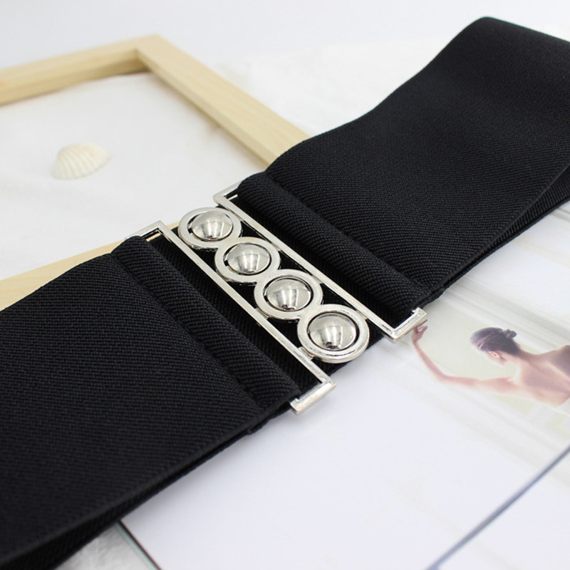 Női széles öv női tervező vastag test öv öv divatos rugalmas ruha női luxus fehér öv gumi piros derék 19