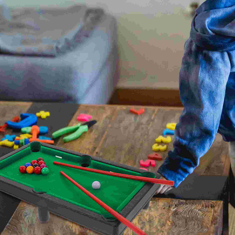 1 rinkinys miniatiūrinis biliardo žaislas mini biliardo stalo žaidimas Šeimos vakarėlio žaidimas vaikams suaugusiems