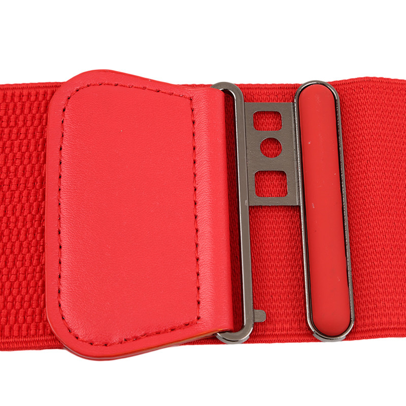 Moteriškas tamprus plataus juosmens diržas Moteriška elastinga suknelė „Cummerbund“ su sagtimi, tamprus, madingi, susegti diržai, moteriška juosmens juosta