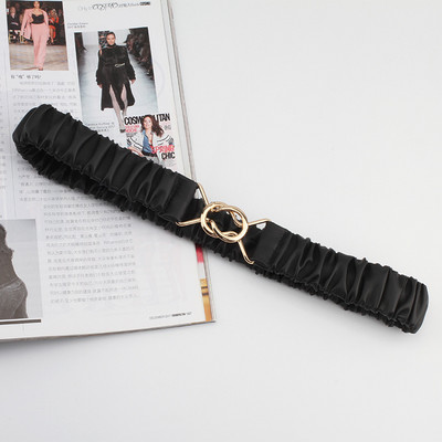 Korsett Cinch vöö naistele elastne veniv nahk Cummerbunds Moodne geomeetriline pandlaga kleit, mantel vööriiete aksessuaar