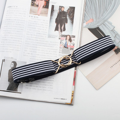 Korsett Cinch vöö naistele elastne veniv nahk Cummerbunds Moodne geomeetriline pandlaga kleit, mantel vööriiete aksessuaar