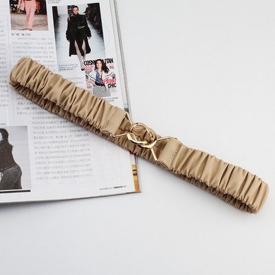 Korsett Cinch vöö naistele elastne veniv nahk Cummerbunds Moodne geomeetriline pandlaga kleit, mantel vööriiete aksessuaar