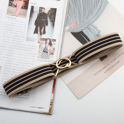 Korsett Cinch vöö naistele elastne veniv nahk Cummerbunds Moodne geomeetriline pandlaga kleit, mantel vööriiete aksessuaar