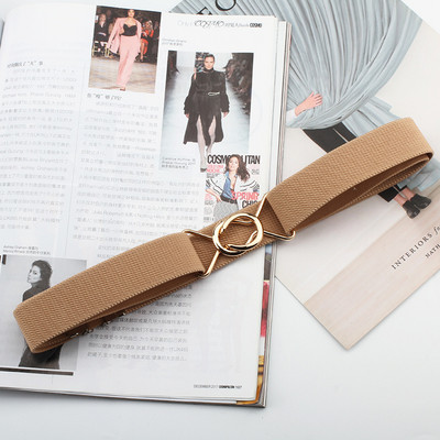 Korsett Cinch vöö naistele elastne veniv nahk Cummerbunds Moodne geomeetriline pandlaga kleit, mantel vööriiete aksessuaar