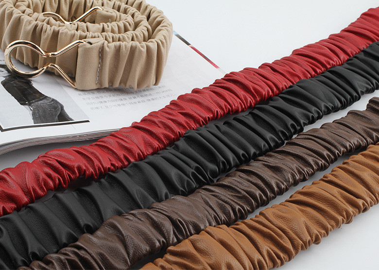 Korsett Cinch vöö naistele elastne veniv nahk Cummerbunds Moodne geomeetriline pandlaga kleit, mantel vööriiete aksessuaar