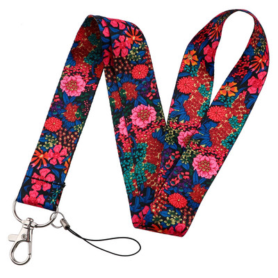 Värvilised lilled telefonipaela kaelarihm võtme ID-kaardi mobiiltelefoni rihmad USB märgihoidja jaoks DIY riputusnöör köis