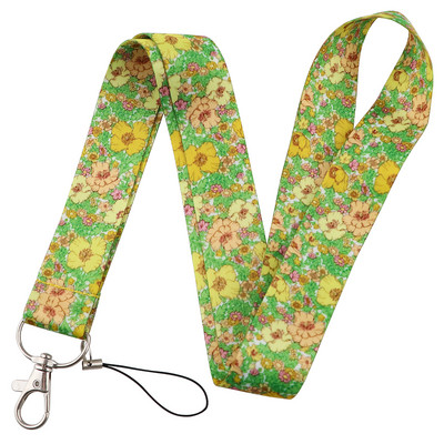 Värvilised lilled telefonipaela kaelarihm võtme ID-kaardi mobiiltelefoni rihmad USB märgihoidja jaoks DIY riputusnöör köis
