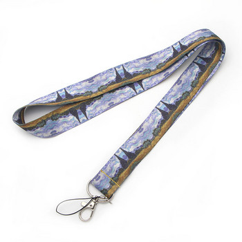 CA100 Art series Van Gogh κορδόνι για κουμπιά τηλέφωνο Cool Neck Strap Monet κορδόνι για σφυρίχτρα κάμερας σήμα ID χαριτωμένα δώρα