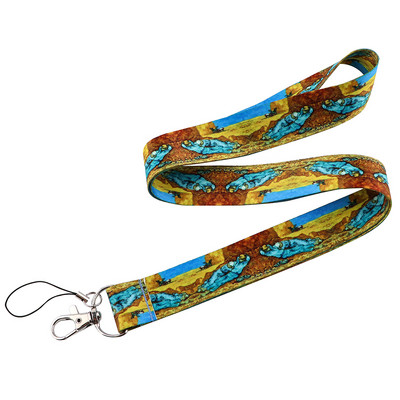 CA100 Art series Van Gogh șnur pentru butoane telefon Cureaua pentru gât Monet șnur pentru cameră fluier ID insignă cadouri drăguțe