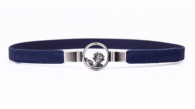 Must sulamist lilleline pannal õhuke elastne vöökoht Kuldsed pandlad Naiste kõhn vöökleit Cummerbund PU-nahast mustad venivad vööd