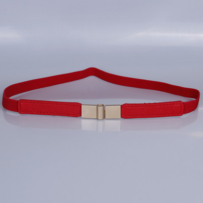 Must sulamist lilleline pannal õhuke elastne vöökoht Kuldsed pandlad Naiste kõhn vöökleit Cummerbund PU-nahast mustad venivad vööd