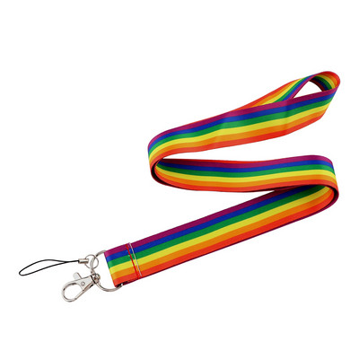 CB802 Rainbow Lanyard Κορδόνι με λουράκι λαιμού κινουμένων σχεδίων για κάρτα ταυτότητας κλειδιού Κάτοχος σήματος ιμάντες κινητού τηλεφώνου Κορδόνι μπρελόκ