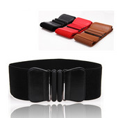 Moteriška elastinga juosta Elegantiška vintažinė juoda sagtis Liemuo Cummerbund Moteriai Moteriai Platūs diržai balta Moteriška suknelė Aksesuarai