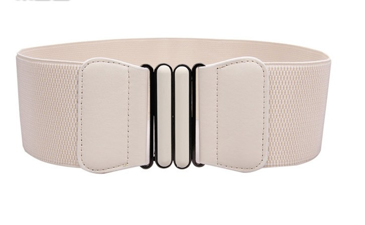 Moteriška elastinga juosta Elegantiška vintažinė juoda sagtis Liemuo Cummerbund Moteriai Moteriai Platūs diržai balta Moteriška suknelė Aksesuarai