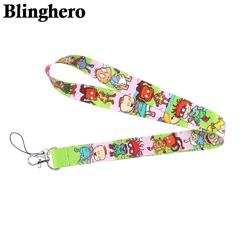 CA968 Animacinių filmų dinozaurų dirželiai Šaunūs kaklo dirželiai Mobiliojo telefono raktai ID kortelių laikiklis Raktų segtukas „Pasidaryk pats“ pakabinamos virvės.