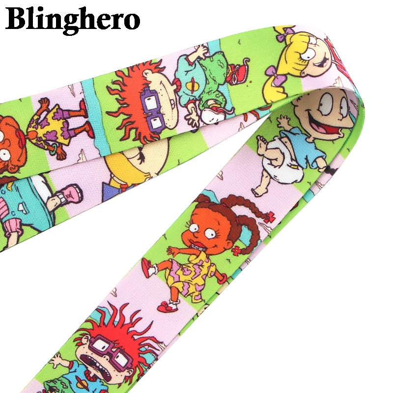 CA968 Animacinių filmų dinozaurų dirželiai Šaunūs kaklo dirželiai Mobiliojo telefono raktai ID kortelių laikiklis Raktų segtukas „Pasidaryk pats“ pakabinamos virvės.