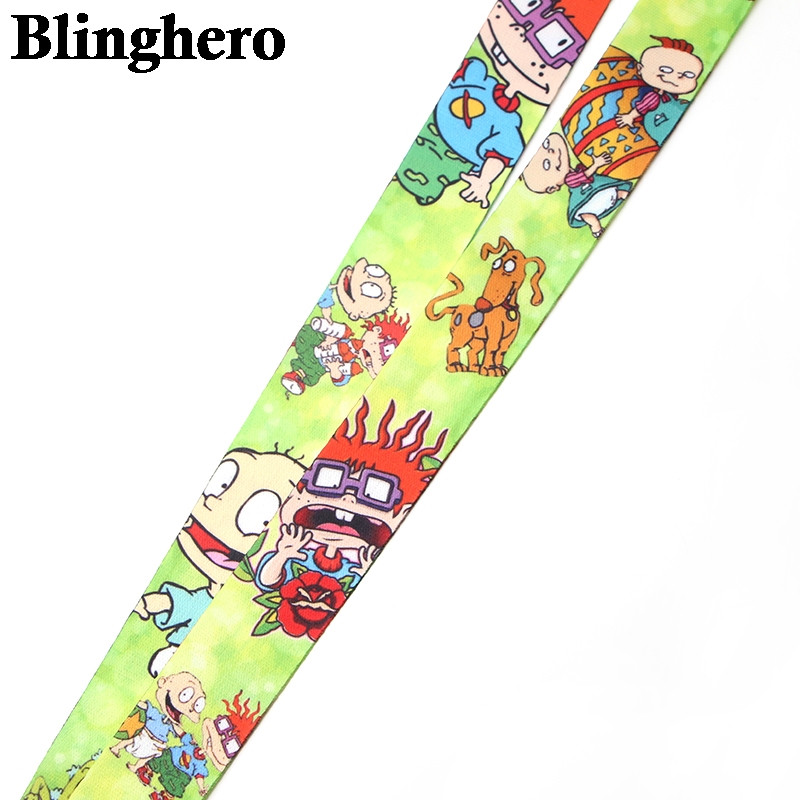 CA968 Animacinių filmų dinozaurų dirželiai Šaunūs kaklo dirželiai Mobiliojo telefono raktai ID kortelių laikiklis Raktų segtukas „Pasidaryk pats“ pakabinamos virvės.