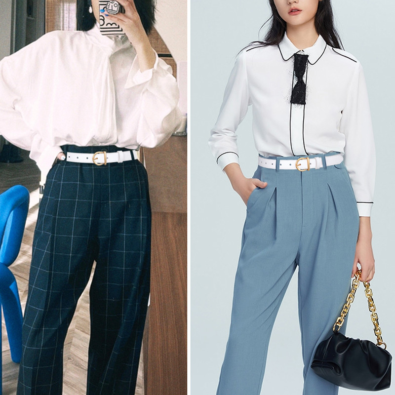 Nahast naiste rihmad, uus PU lihtsa metallist pandlaga vöö tüdrukute kleit teksapüksid vöörihmad naiste luksusliku disainerbrändi 2023 jaoks