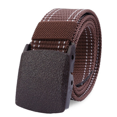 Cataramă automatăCentură confortabilă, nemetalică, militară din nailon, vânătoare în aer liber, tactică multifuncțională, curea de pânză de înaltă calitate