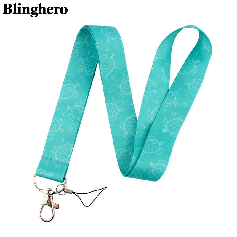 CB772 Tengeri teknős állati zsinór Kulcstartó Zsinórok kulcsokhoz Jelvényazonosító Mobiltelefon Kötél Nyakpántok Kiegészítők Ajándékok