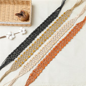 Naiste kootud vöö etnilises stiilis seelik Böömi vaha köis täis DIY helmed Käsitsi valmistatud ceinture femme fashion cinto feminino vööd