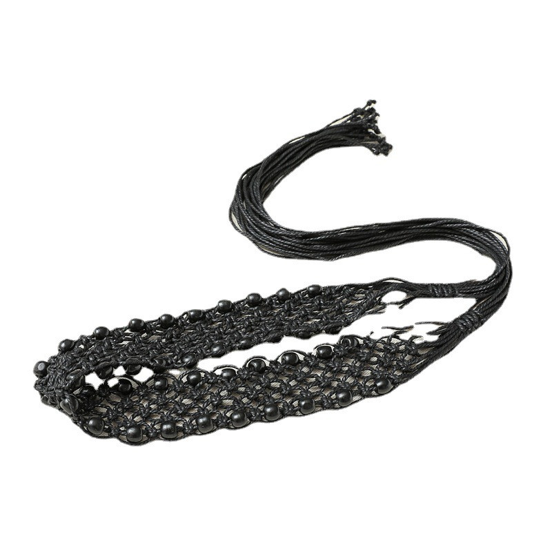 Naiste kootud vöö etnilises stiilis seelik Böömi vaha köis täis DIY helmed Käsitsi valmistatud ceinture femme fashion cinto feminino vööd