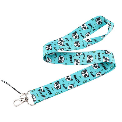 Animacinio filmo mielos pandos juostelės Kawaii mobiliojo telefono virvelės Mobiliojo telefono laikiklis USB ženkliuko kaklo dirželis pakabinamas virvelė