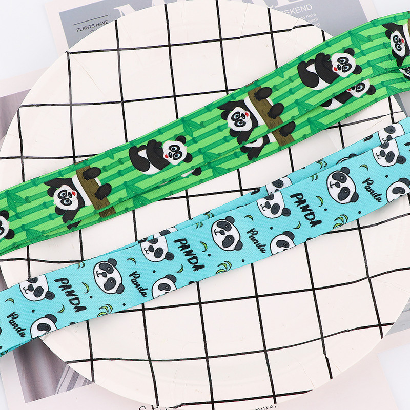 Animacinio filmo mielos pandos juostelės Kawaii mobiliojo telefono virvelės Mobiliojo telefono laikiklis USB ženkliuko kaklo dirželis pakabinamas virvelė