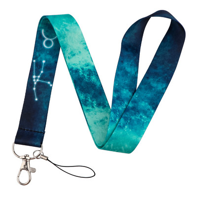 12 αστερισμοί κορδόνι για κινητά τηλέφωνα, κορδόνι για μπρελόκ, κορδόνι για μπρελόκ, συνδετήρα λαιμού σήματος USB ID με πλέγμα για μπρελόκ με κορδόνι DIY λουράκι ρυζιού