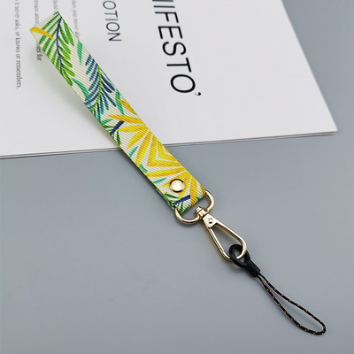 Uzica za mobilni telefon Kratki ručni širokopojasni telefon, univerzalna kopča za remen Anti-lost remen Ženska užetka s kreativnim retro uzorkom