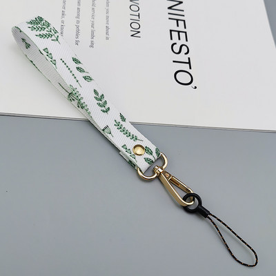 Uzica za mobilni telefon Kratki ručni širokopojasni telefon, univerzalna kopča za remen Anti-lost remen Ženska užetka s kreativnim retro uzorkom