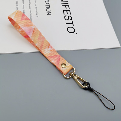 Uzica za mobilni telefon Kratki ručni širokopojasni telefon, univerzalna kopča za remen Anti-lost remen Ženska užetka s kreativnim retro uzorkom