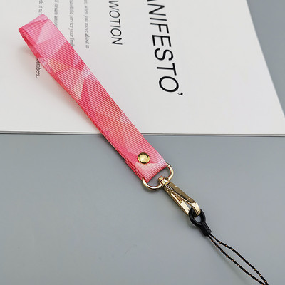 Uzica za mobilni telefon Kratki ručni širokopojasni telefon, univerzalna kopča za remen Anti-lost remen Ženska užetka s kreativnim retro uzorkom