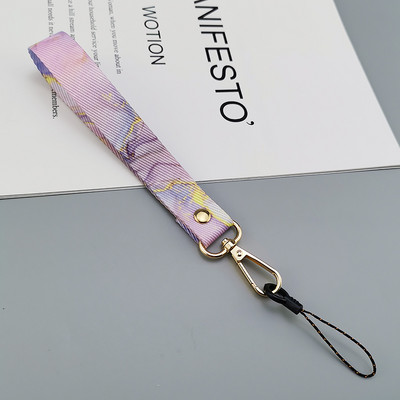Uzica za mobilni telefon Kratki ručni širokopojasni telefon, univerzalna kopča za remen Anti-lost remen Ženska užetka s kreativnim retro uzorkom