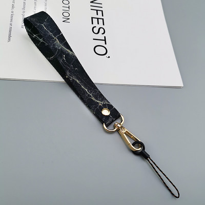 Uzica za mobilni telefon Kratki ručni širokopojasni telefon, univerzalna kopča za remen Anti-lost remen Ženska užetka s kreativnim retro uzorkom