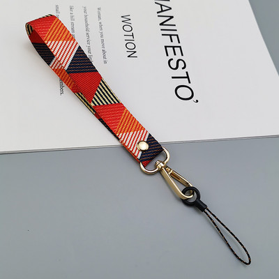 Uzica za mobilni telefon Kratki ručni širokopojasni telefon, univerzalna kopča za remen Anti-lost remen Ženska užetka s kreativnim retro uzorkom