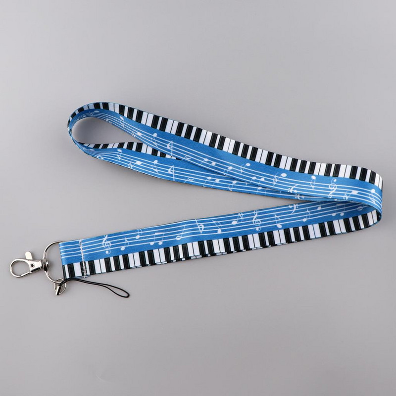 Muusikaklaveri klaviatuur Telefoni kaelarihm ID-kaardi telefoni rihmad Märgihoidja DIY rippumisnöör kaelarihma tarvikud
