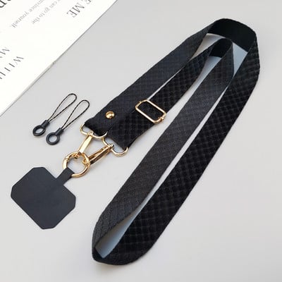 Mobiiltelefoni kaelapael, ristkorpuse reguleeritav tagakülg koos karusnahaga ruudulise mobiiltelefoni ümbrisega rippuv kott, pikk diagonaalklambriga kaelarihma kett