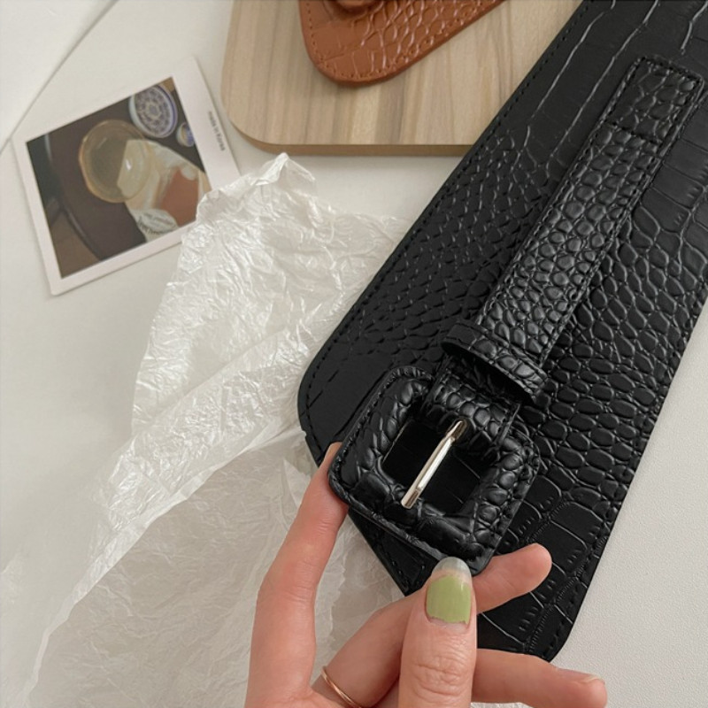 Moteriškas platus juosmuo elastingas tamprus diržas paltam sijoninei suknelei, paprasta apvyniojama juosmenine korsetu, dizainerio Cummerbunds juosmens diržu