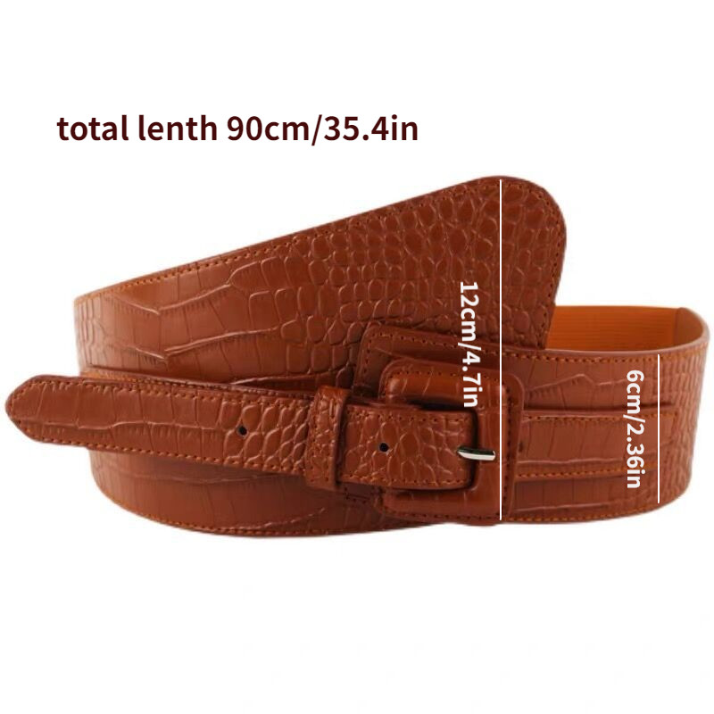 Moteriškas platus juosmuo elastingas tamprus diržas paltam sijoninei suknelei, paprasta apvyniojama juosmenine korsetu, dizainerio Cummerbunds juosmens diržu