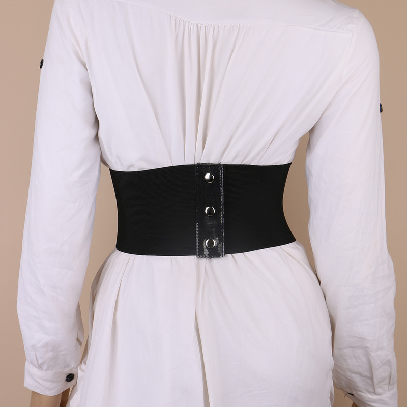 Csipke pvc átlátszó menő divat Elasztikus női széles Övtömítő övek Hölgyeknek Kötőzsinór Retro derék ingruhán