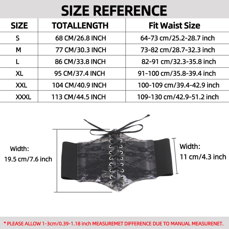Csipke pvc átlátszó menő divat Elasztikus női széles Övtömítő övek Hölgyeknek Kötőzsinór Retro derék ingruhán